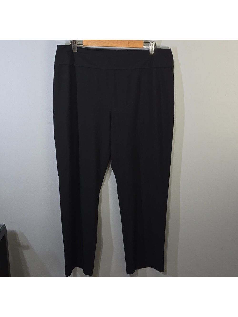 NIC+ZOE Pants Womens Size 16 Black Tech Stretch Pant Performance Fabric